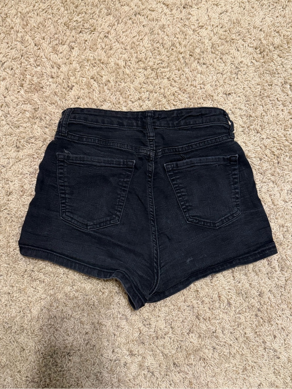wild fable Black High-Rise Denim Shorts - Picture 2 of 2